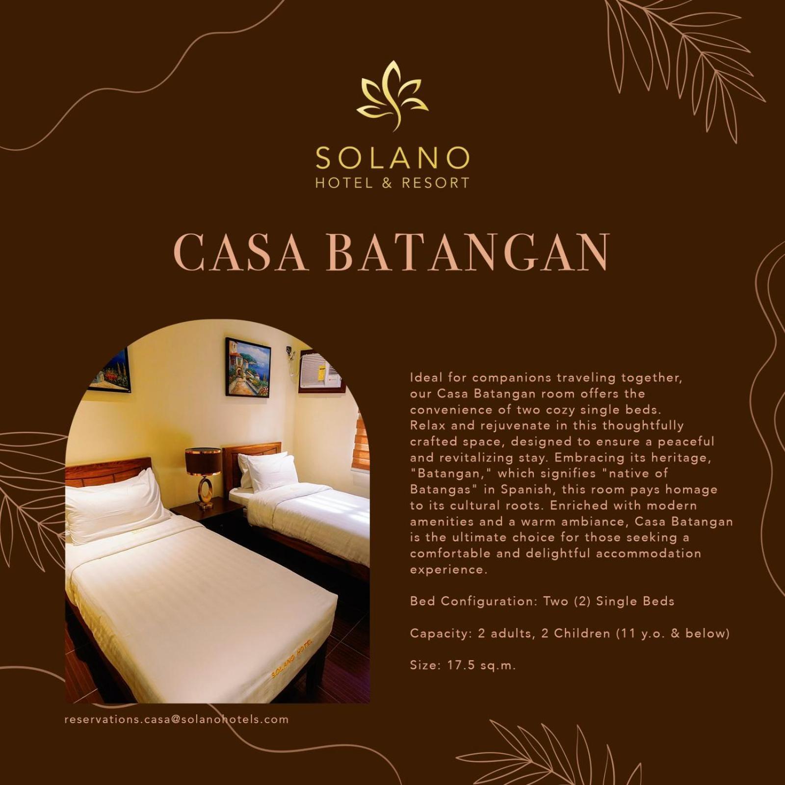 Solano Hotel & Resort At Casa Ysabel Lipa City Екстериор снимка