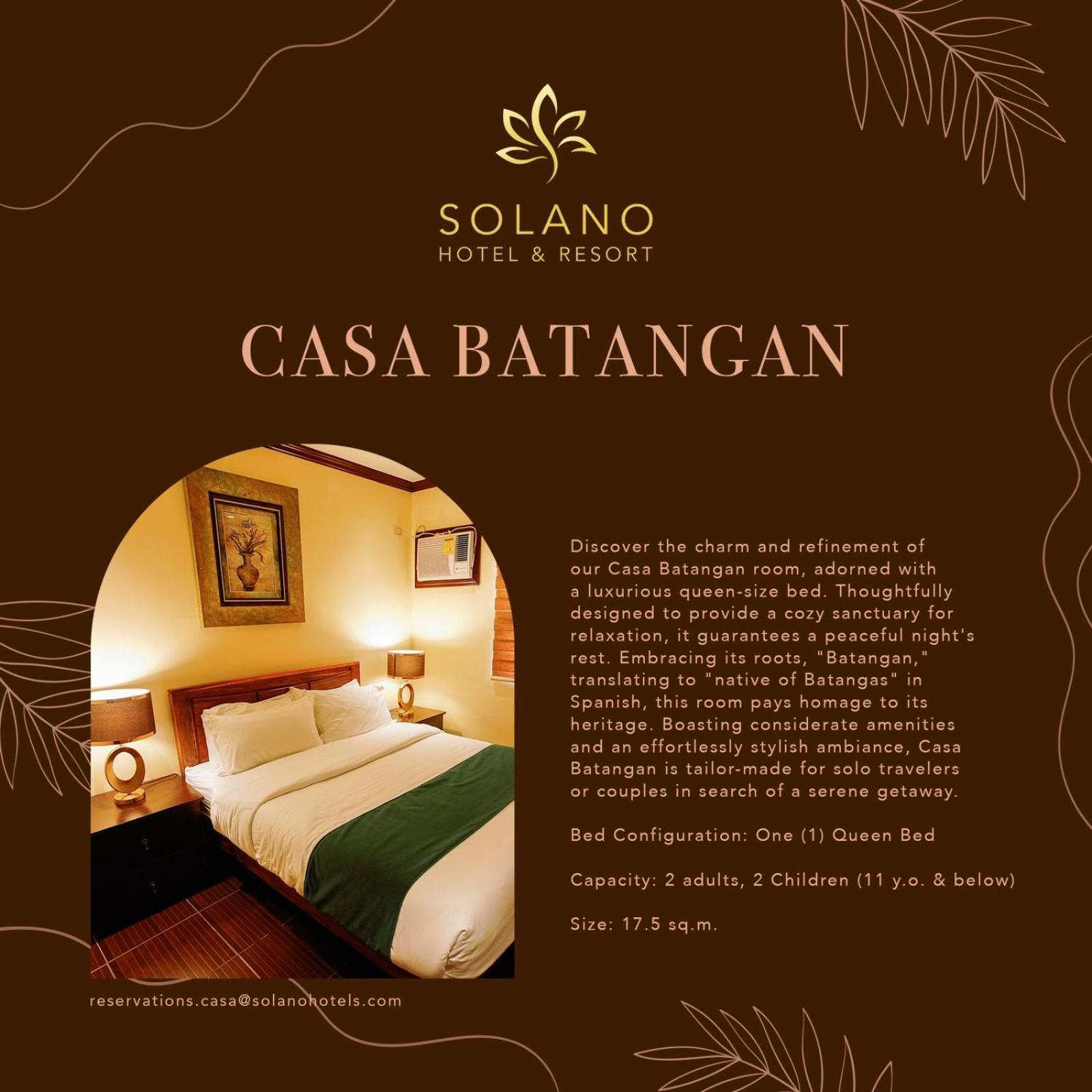 Solano Hotel & Resort At Casa Ysabel Lipa City Екстериор снимка